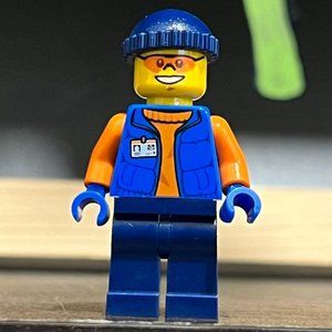 Lego City Arctic Research Assistant Minifigure with Orange Glasses